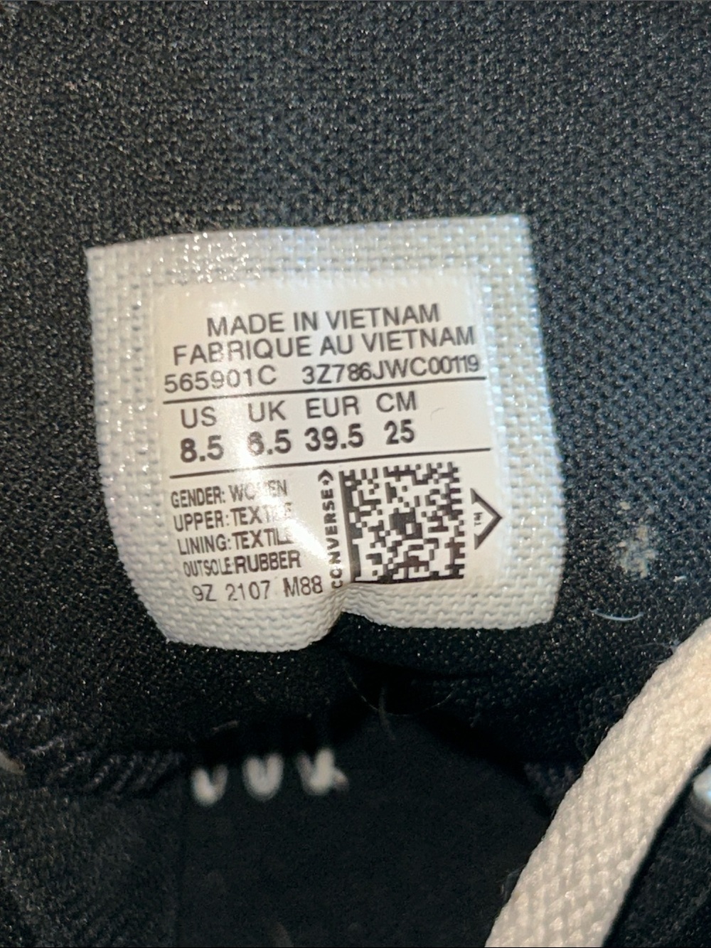 Converse Chuck Taylors Hi Platform Black Sneakers - Picture 7 of 7